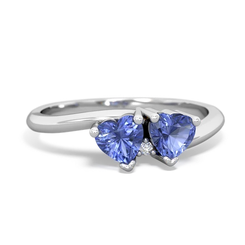 tanzanite-tanzanite sweethearts promise ring