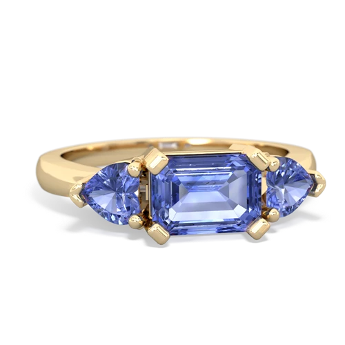 tanzanite-sapphire timeless ring