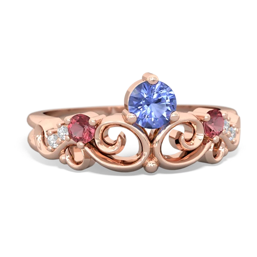 tanzanite-tourmaline crown keepsake ring