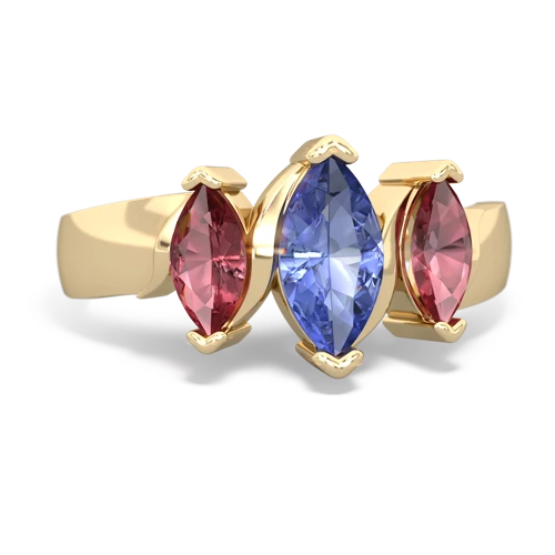 tanzanite-tourmaline keepsake ring