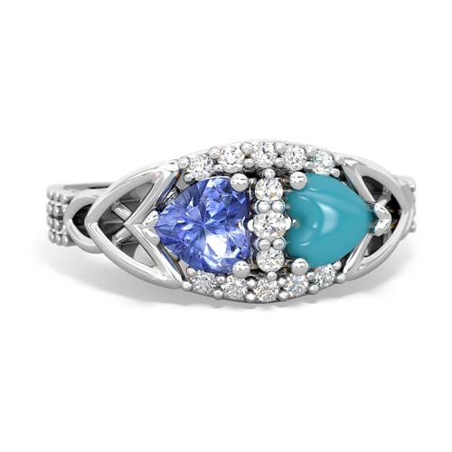 tanzanite-turquoise keepsake engagement ring