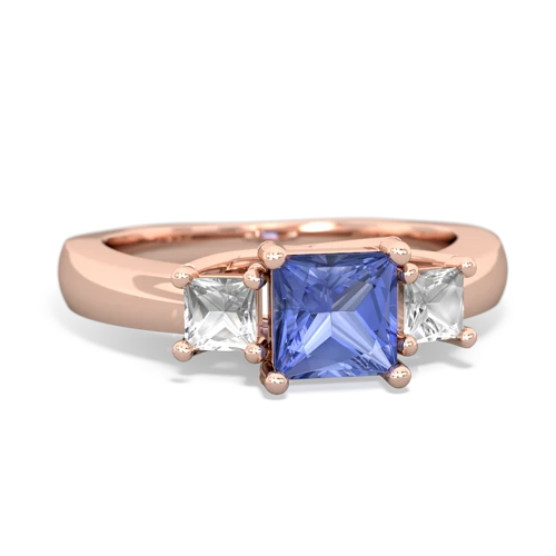 tanzanite-white topaz timeless ring