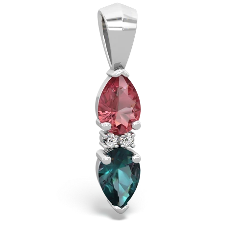 tourmaline-alexandrite bowtie pendant