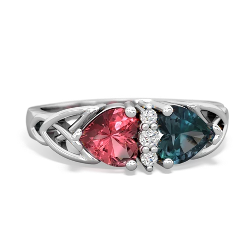 tourmaline-alexandrite celtic ring