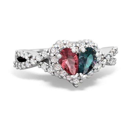 tourmaline-alexandrite engagement ring