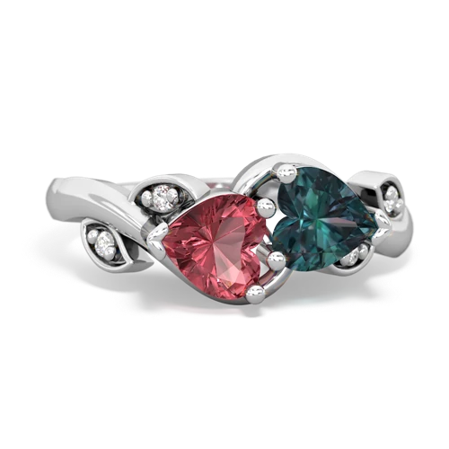 tourmaline-alexandrite floral keepsake ring