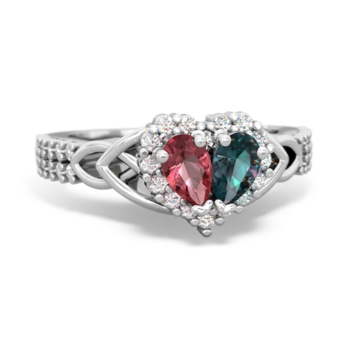 tourmaline-alexandrite keepsake engagement ring