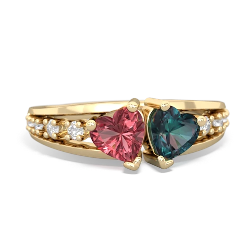 tourmaline-alexandrite modern ring