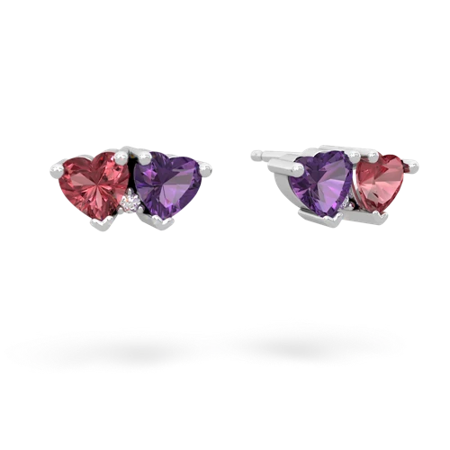 tourmaline-amethyst  earrings