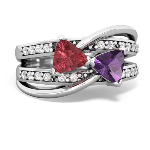 tourmaline-amethyst couture ring