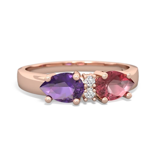 tourmaline-amethyst timeless ring