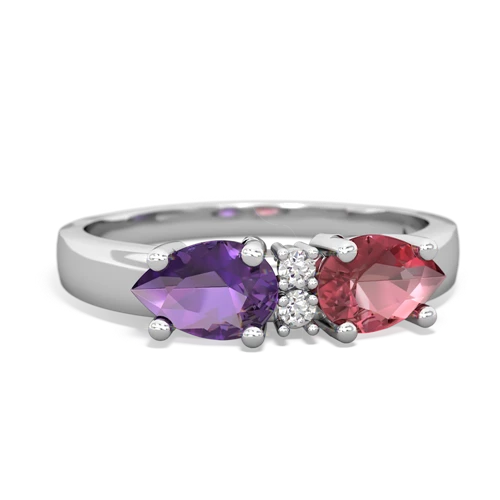 tourmaline-amethyst timeless ring