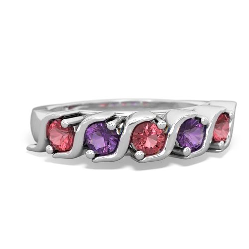 tourmaline-amethyst timeless ring