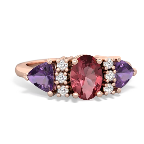 tourmaline-amethyst timeless ring