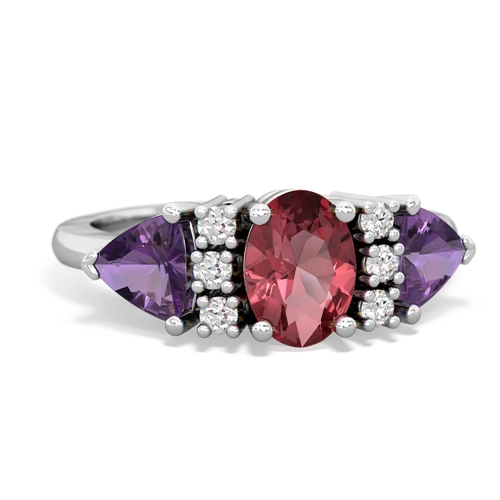 tourmaline-amethyst timeless ring