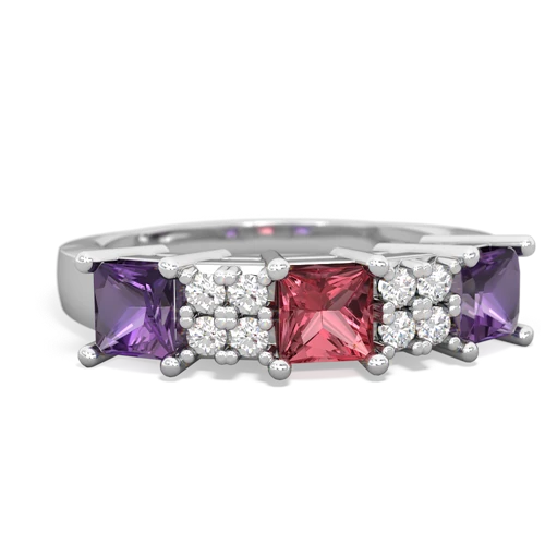 tourmaline-amethyst timeless ring