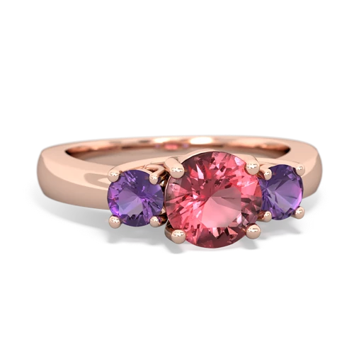 tourmaline-amethyst timeless ring