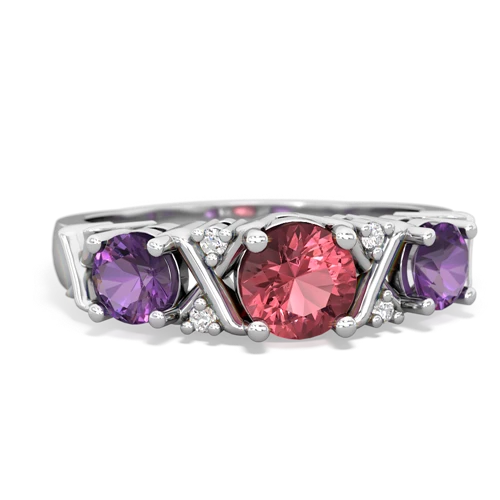 tourmaline-amethyst timeless ring