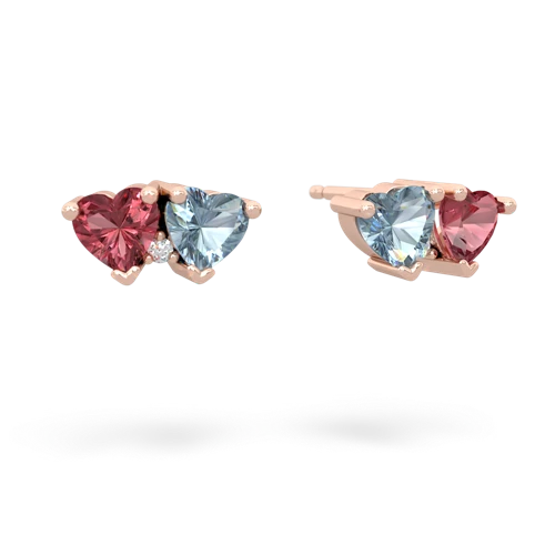 tourmaline-aquamarine  earrings