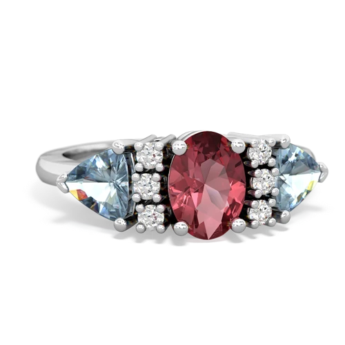 tourmaline-aquamarine timeless ring