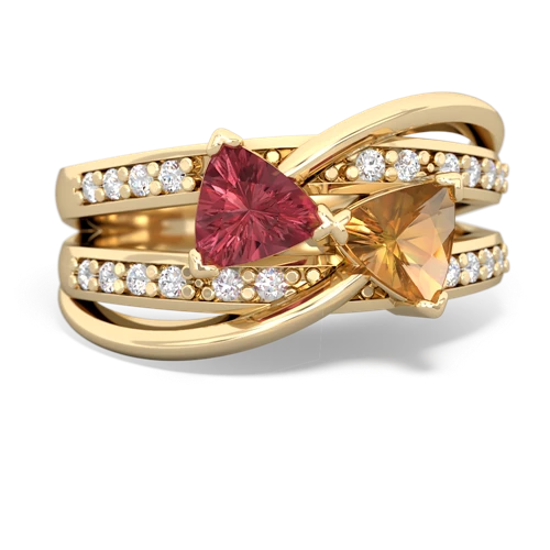 tourmaline-citrine couture ring