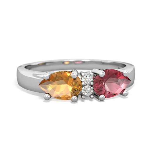 tourmaline-citrine timeless ring