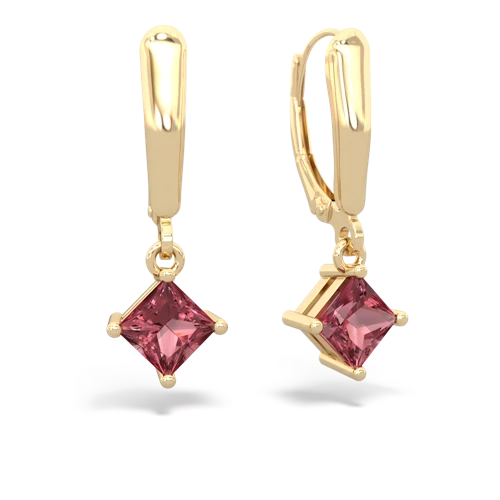 tourmaline lever-back earrings