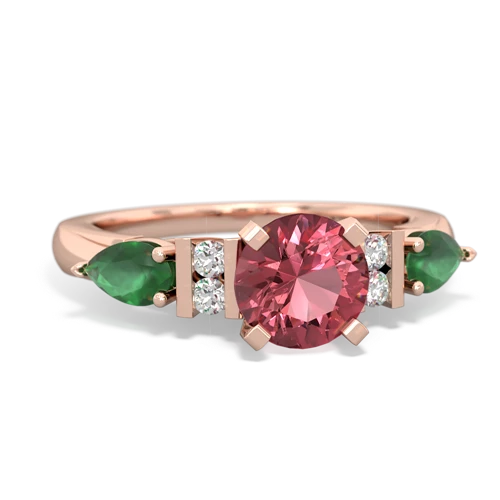 tourmaline-emerald engagement ring