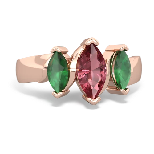 tourmaline-emerald keepsake ring