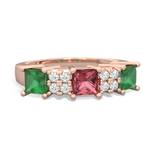 tourmaline-emerald timeless ring