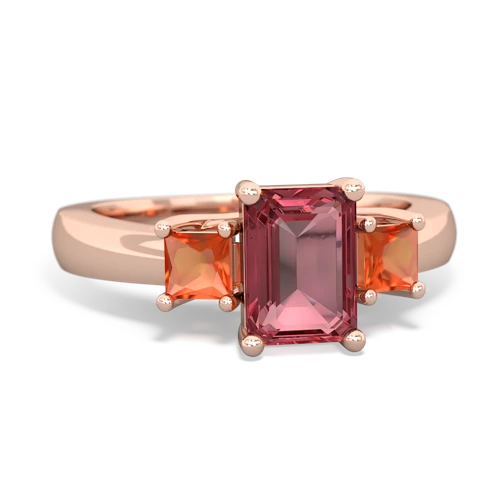 tourmaline-fire opal timeless ring