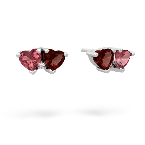 tourmaline-garnet  earrings