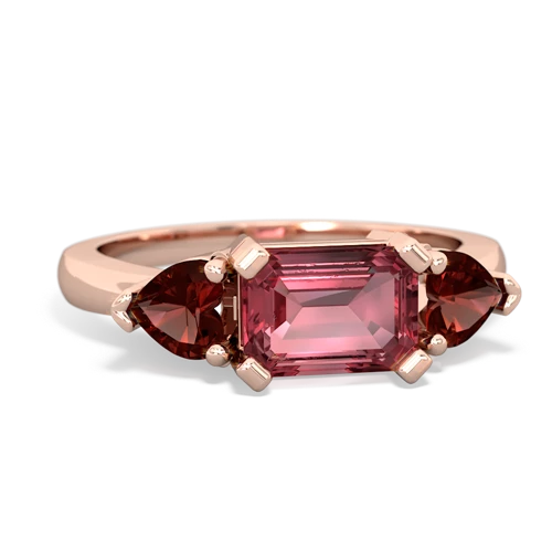 tourmaline-garnet timeless ring