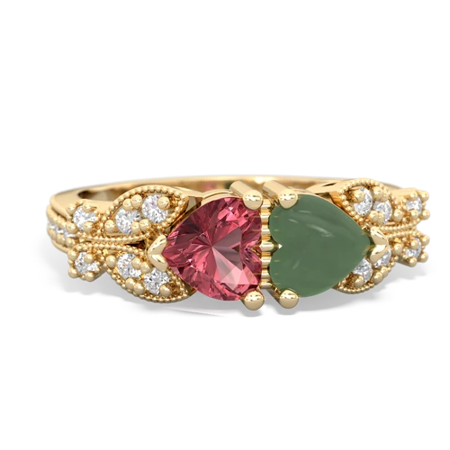 tourmaline-jade keepsake butterfly ring