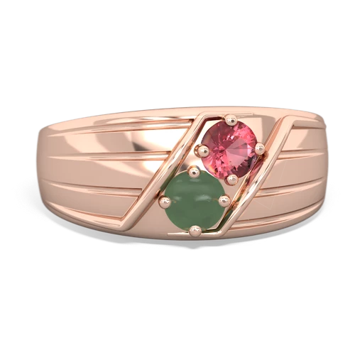 tourmaline-jade mens ring