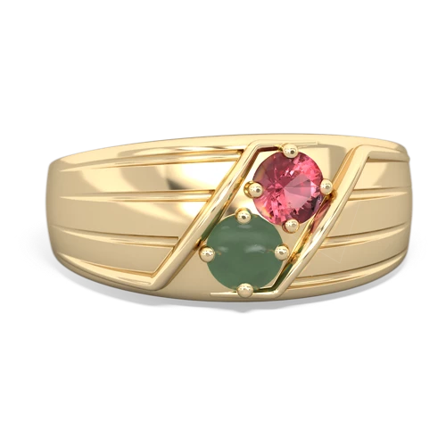 tourmaline-jade mens ring