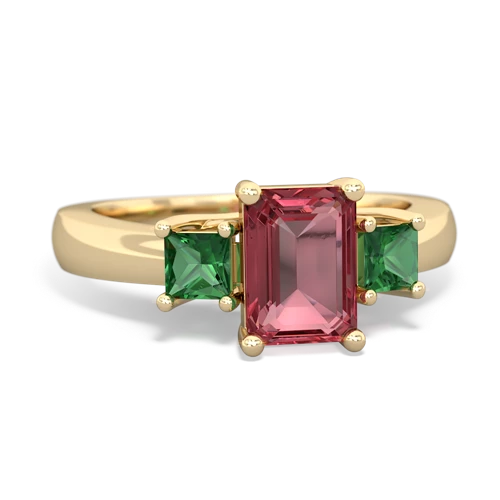 tourmaline-lab emerald timeless ring