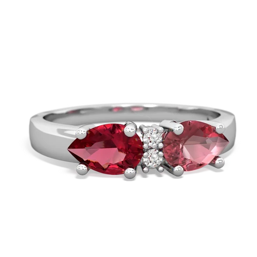 tourmaline-lab ruby timeless ring