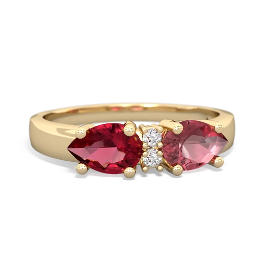 tourmaline-lab ruby timeless ring