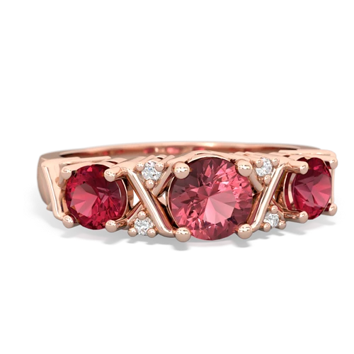 tourmaline-lab ruby timeless ring