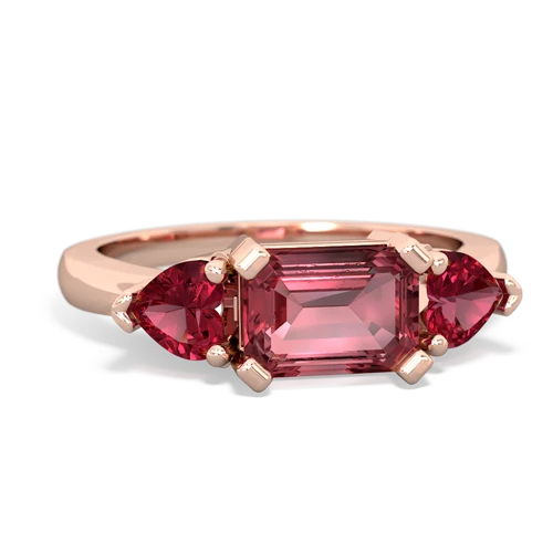 tourmaline-lab ruby timeless ring