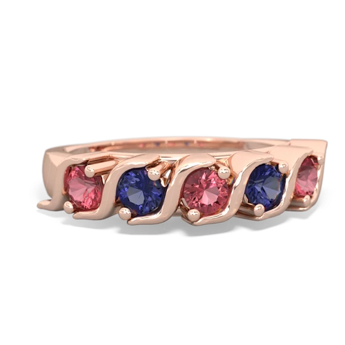 tourmaline-lab sapphire timeless ring