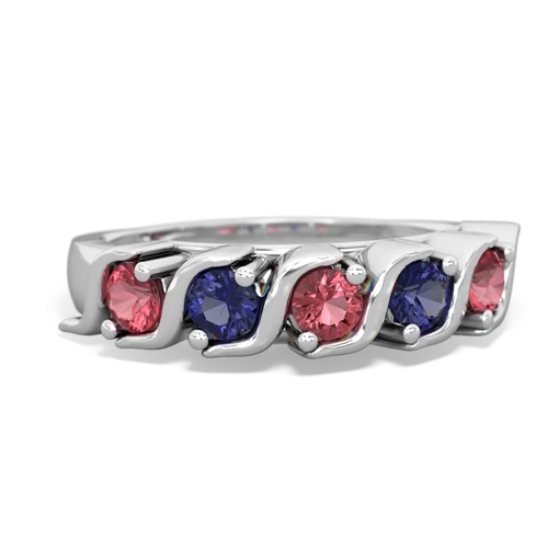 tourmaline-lab sapphire timeless ring