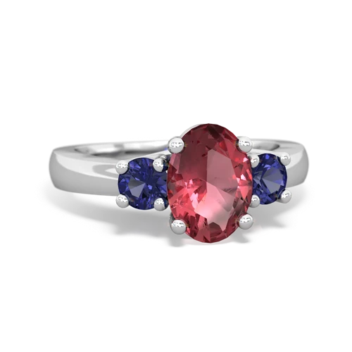 tourmaline-lab sapphire timeless ring