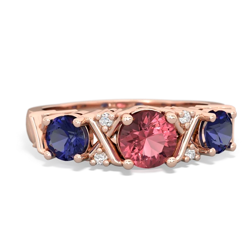 tourmaline-lab sapphire timeless ring