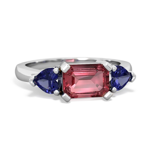 tourmaline-lab sapphire timeless ring