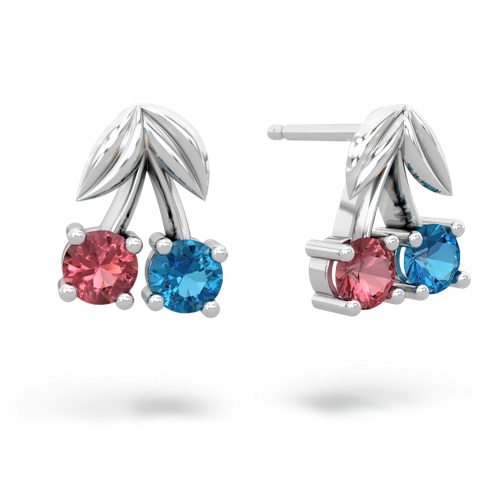 tourmaline-london topaz cherries earrings