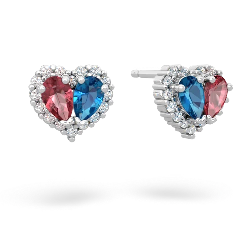 tourmaline-london topaz halo-heart earrings