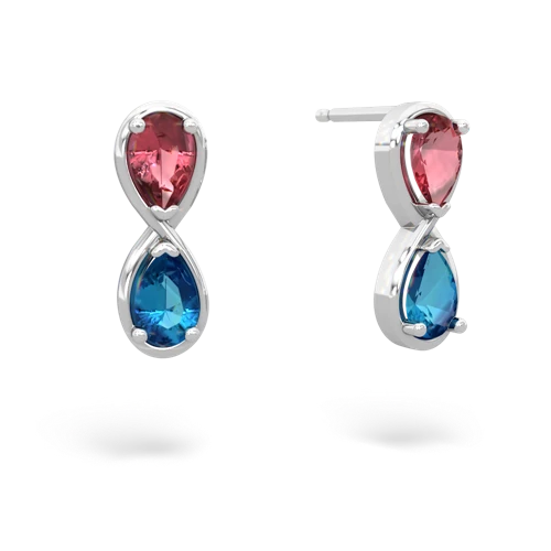 tourmaline-london topaz infinity earrings