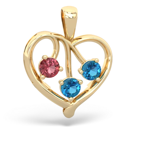 tourmaline-london topaz love heart pendant